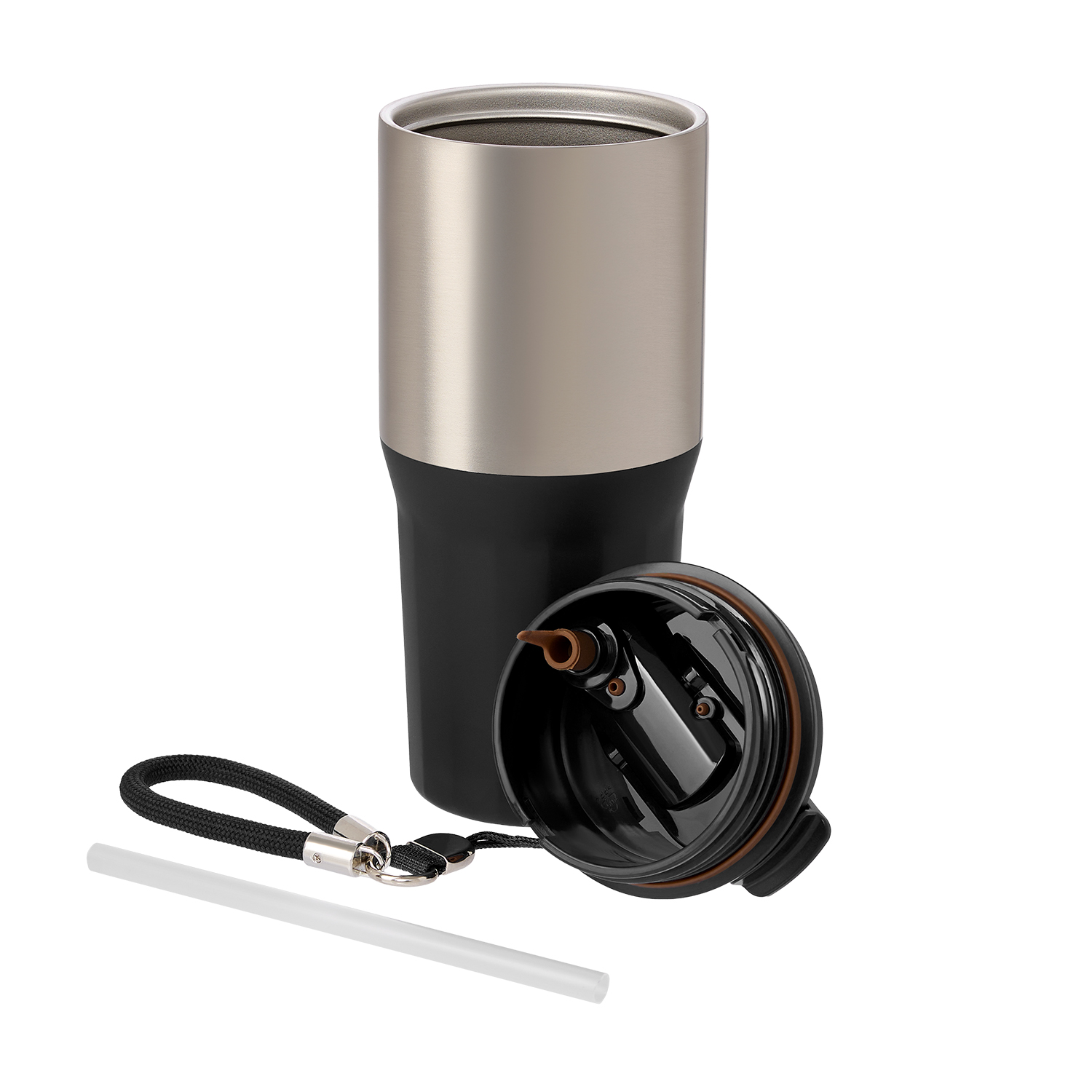 Термокружка вакуумная Авеню (Avenue), черная-6