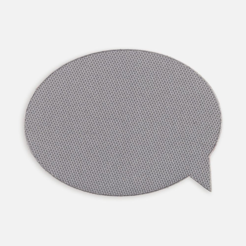 Наклейка тканевая Lunga Bubble, M, серая-1