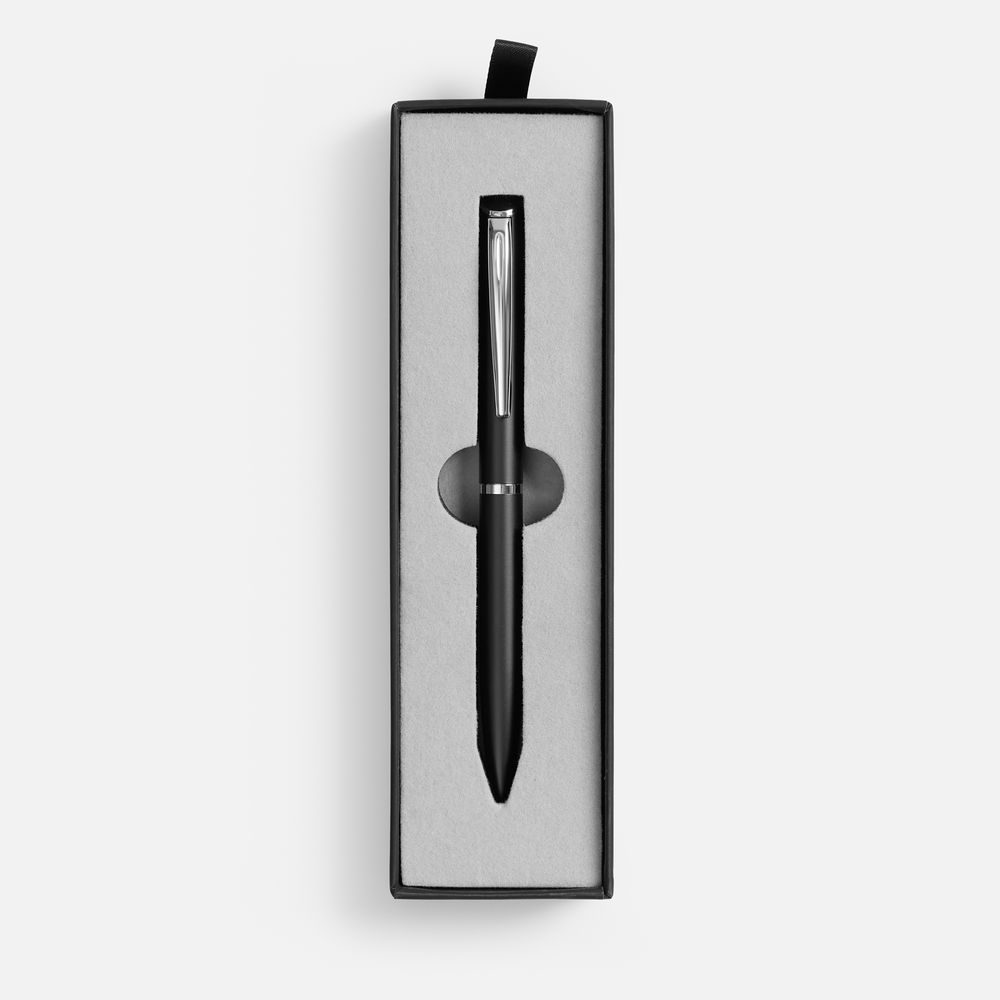 Ручка шариковая Ringa в футляре, черная-2