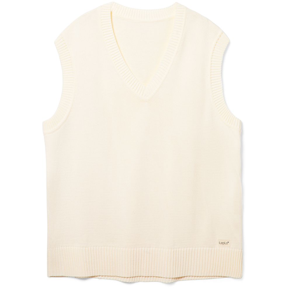 Жилет оверсайз унисекс Tad в сумке, молочно-белый-0