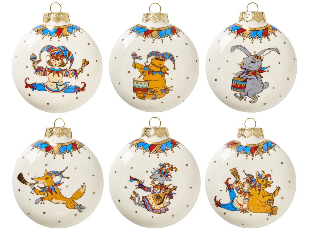 Набор новогодних игрушек, 6 шт-2