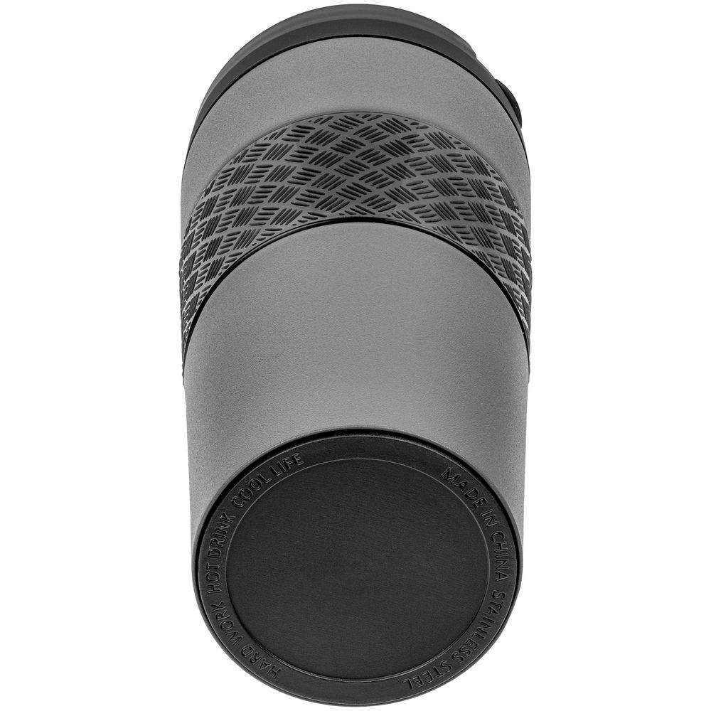 Термостакан Hard Work, вакуумный, темно-серый (графит)-2