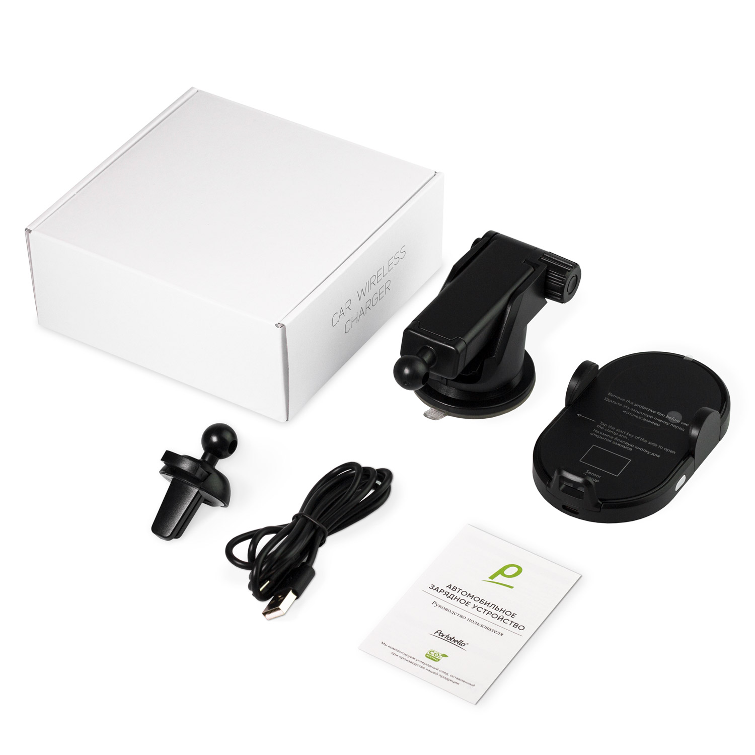 Автомобильный держатель для смартфона Nova 15W с функцией беспроводной зарядки-7