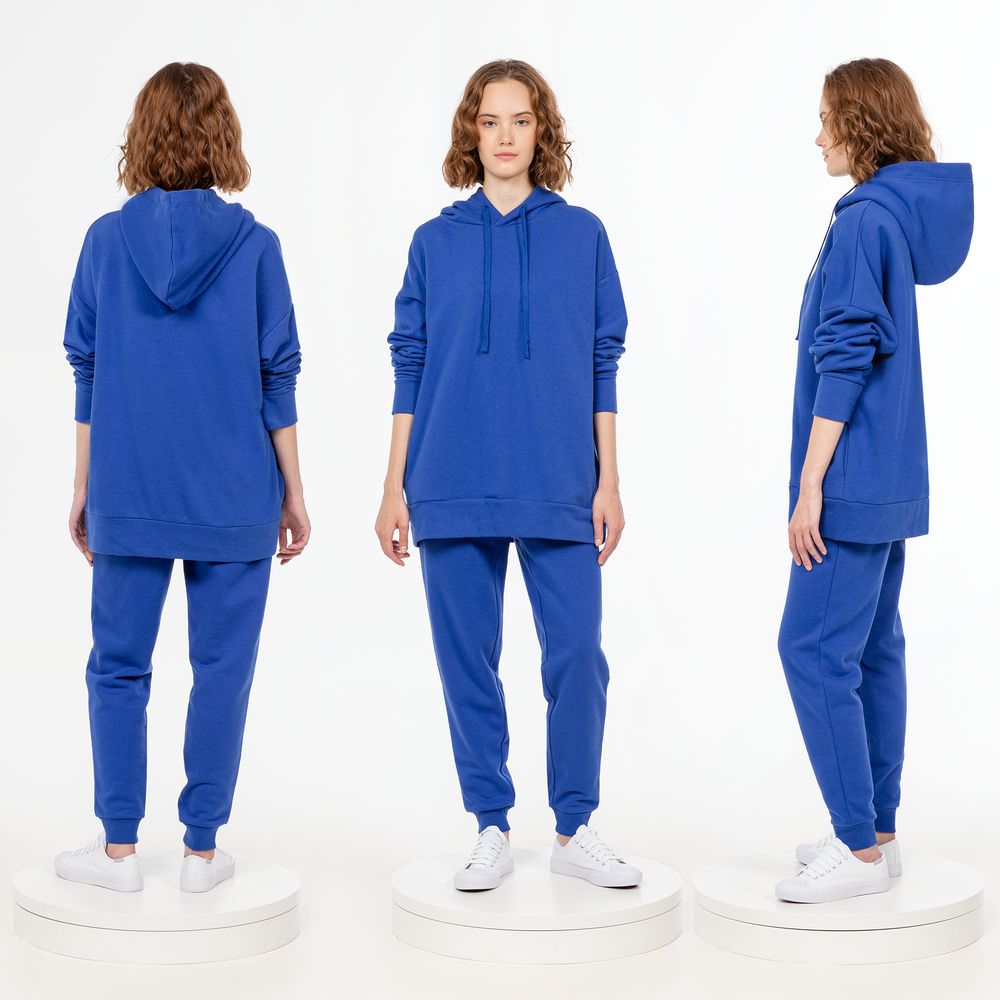 Худи унисекс H2, синее-2