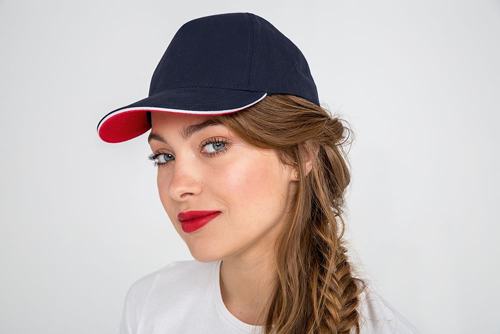 Бейсболка Longchamp, темно-синяя-2