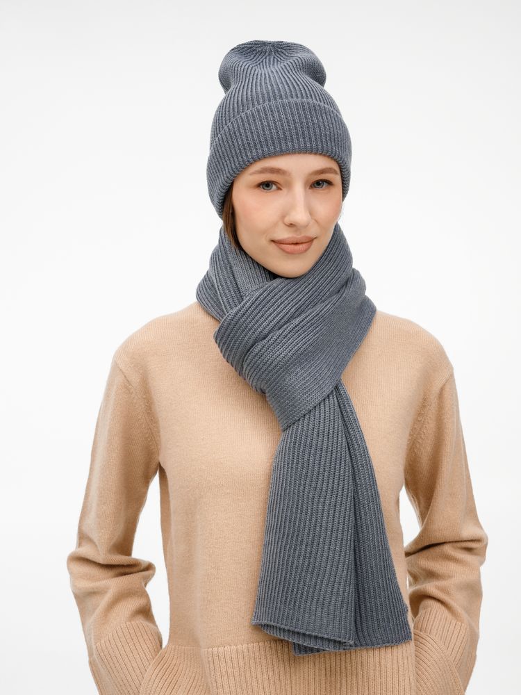 Шапка Nobilis Mono, серая (стальная)-4