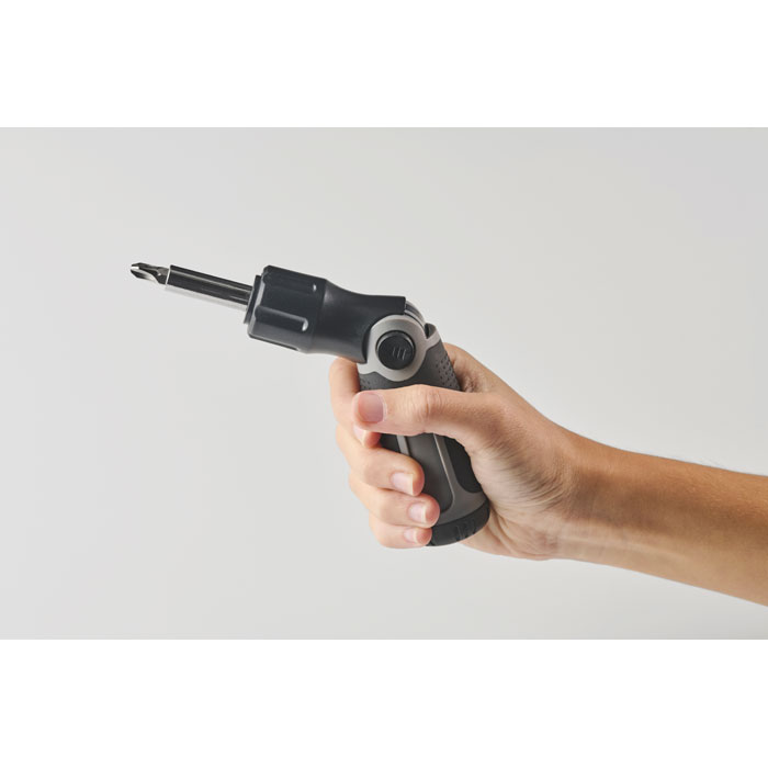 Отвертка с насадками, серый-9