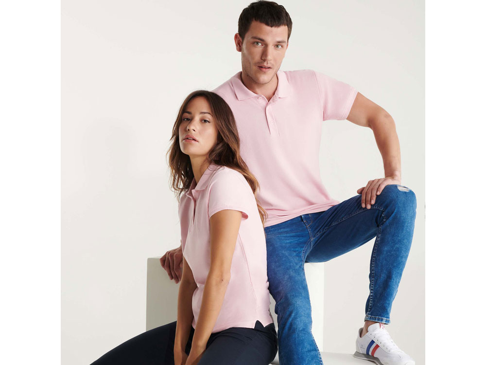 Рубашка поло Star женская, светло-розовый-5