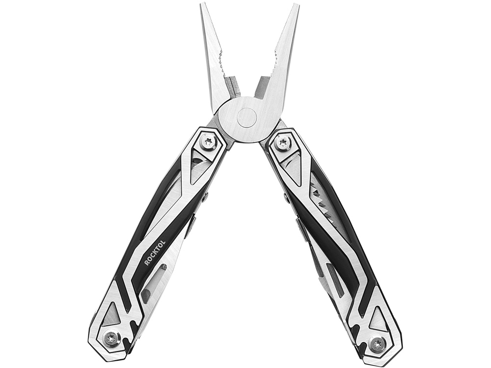 Мультитул Rocktol 21 в 1 с пружинными плоскогубцами, нержавеющая сталь, нейлоновый чехол-8