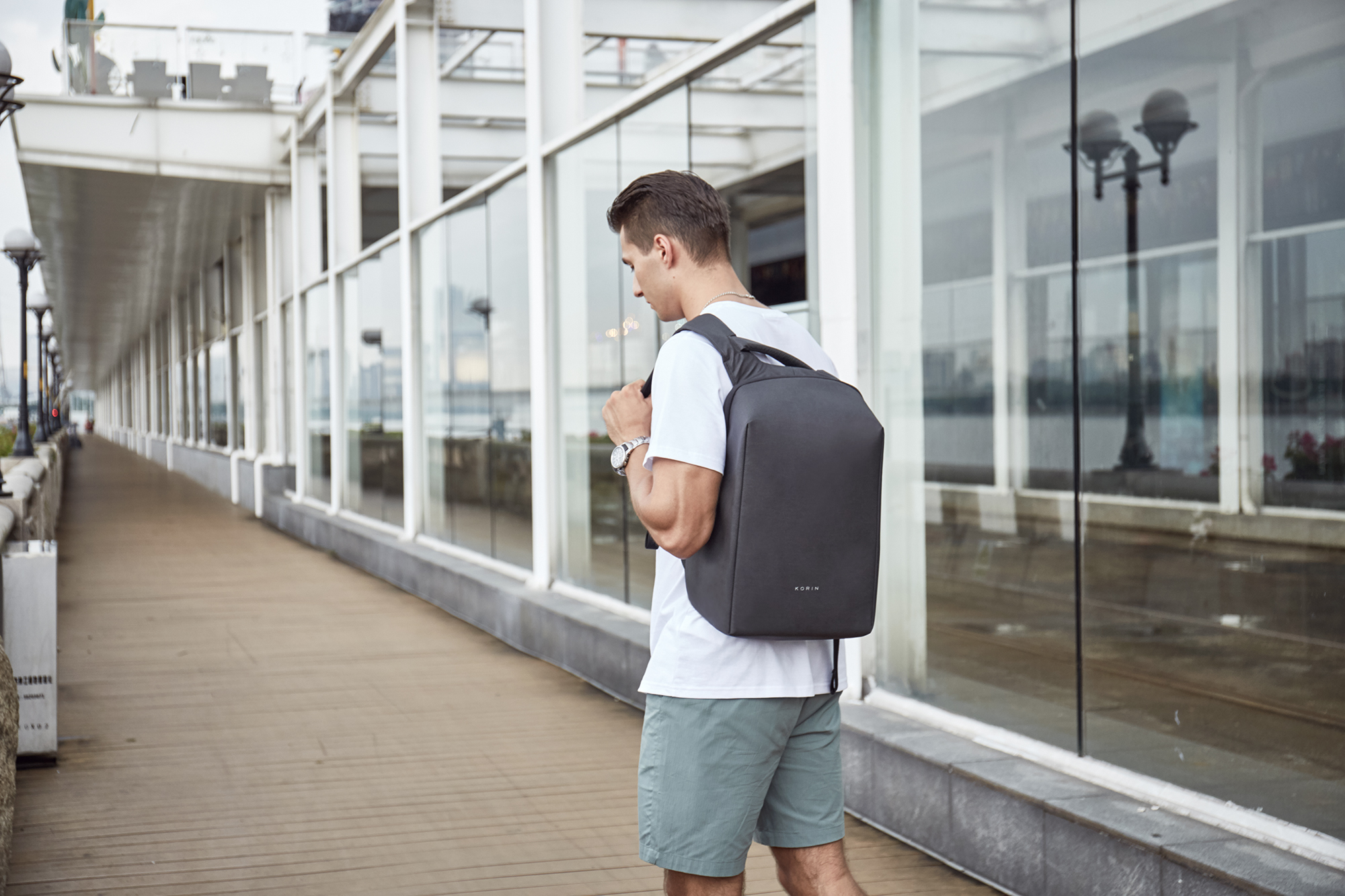 Рюкзак HiPack 43х33х16 см, черный-41