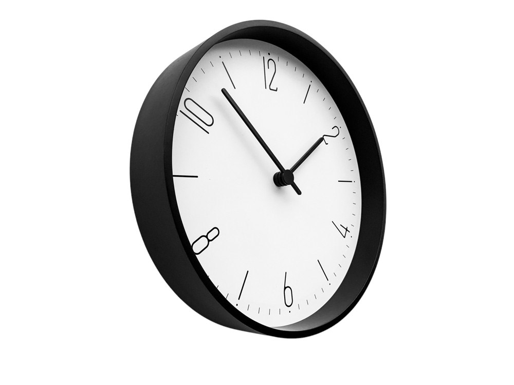 Часы настенные Lander S, белые с черным-1