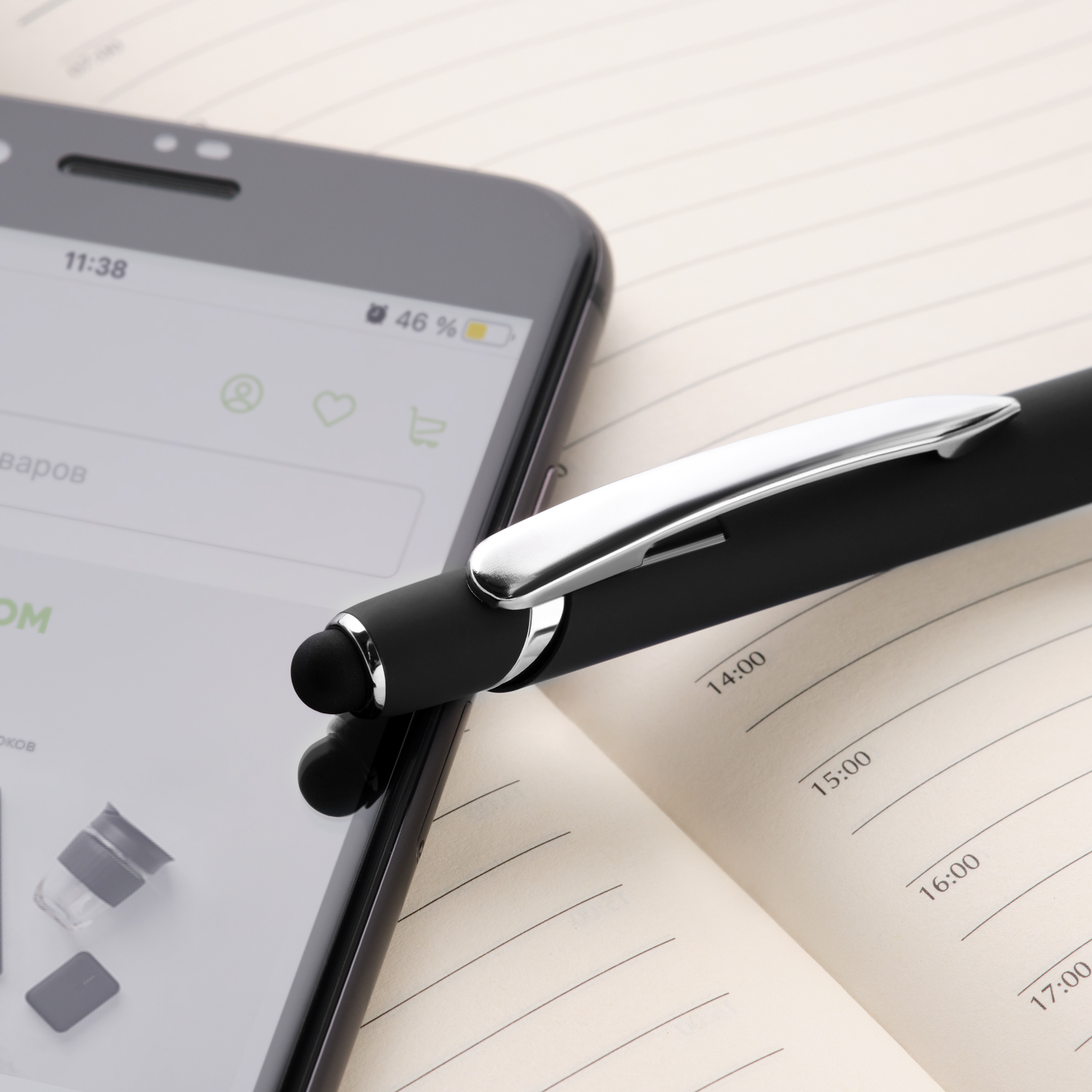 Шариковая ручка Comet NEO, черная-4