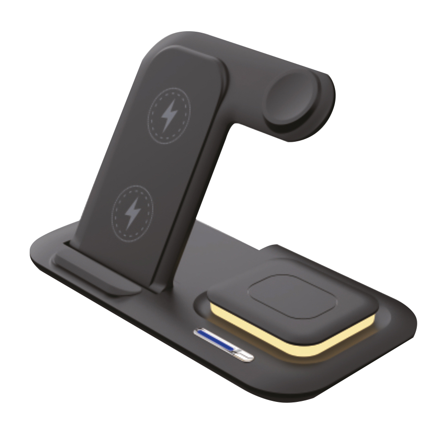 Беспроводное мультизарядное устройство Protos 15W, Черный-1