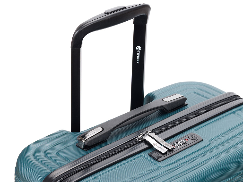 Чемодан TORBER Onego, зелёный, ABS-пластик, 69,5 х 46 х 26 см, 69 л-6