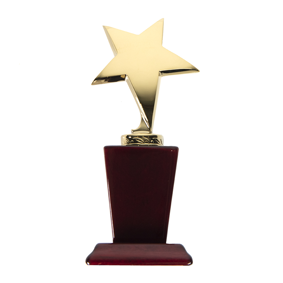 Стела  "Звезда", желтый, коричневый-0