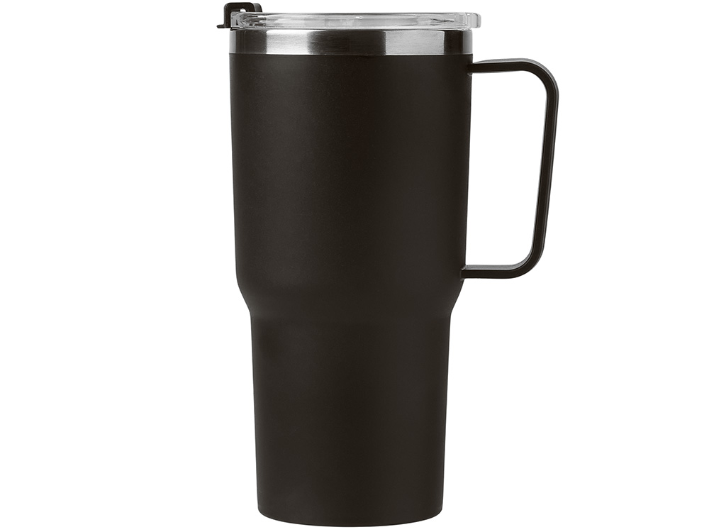 Термокружка Кенчер с двойными стенками из нержавеющей стали 304 и полипропилена, черный-2