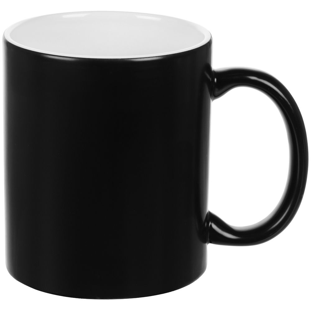 Кружка «Хамелеон», глянцевая, черная-1