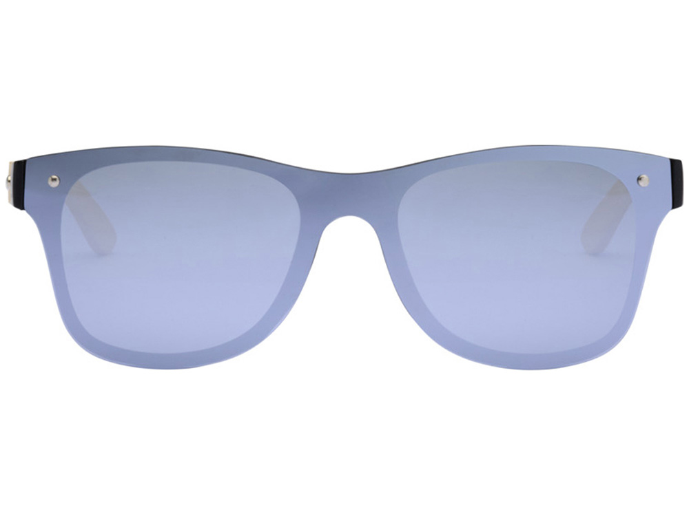 Солнцезащитные очки Tan с бамбуковыми дужками - Серебристый-1