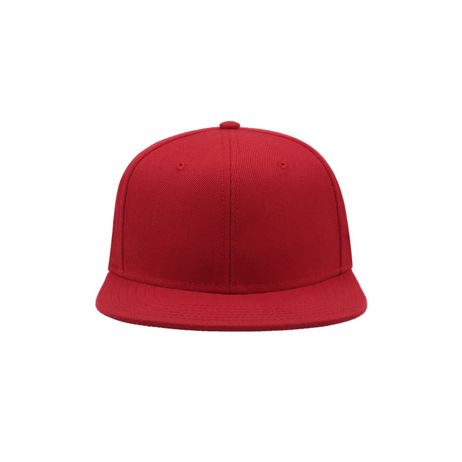 Бейсболка SNAP BACK, 6 клиньев, пластиковая застежка, красный-4