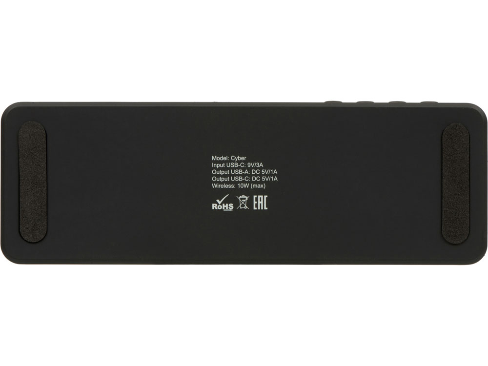 Часы с беспроводной зарядкой Cyber, 10 Вт-3