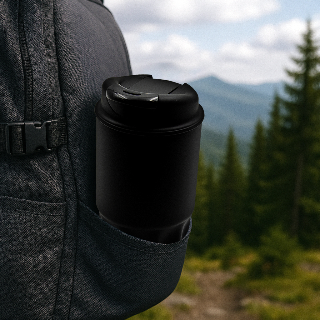 Термостакан Groove (черный)-12