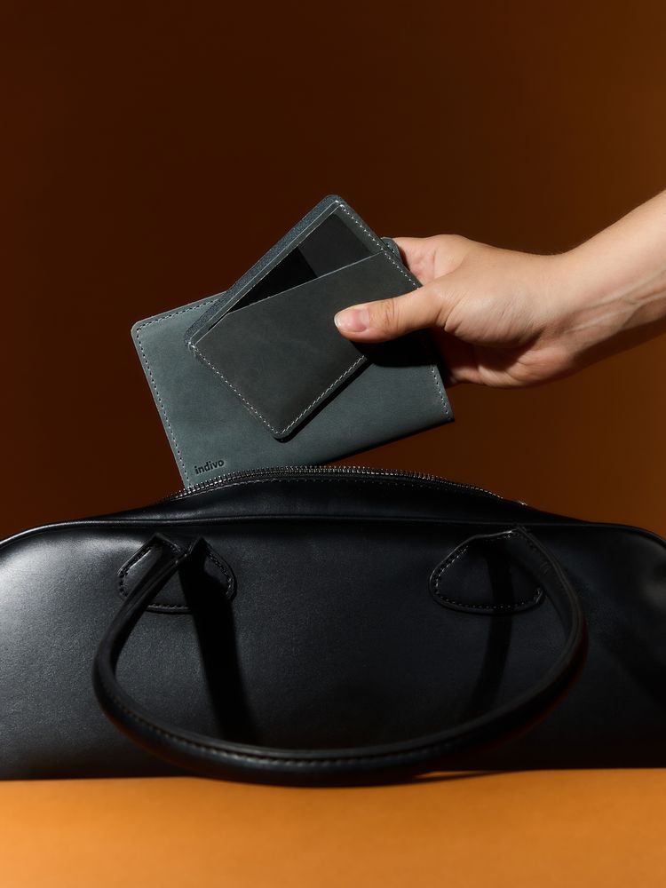 Обложка для паспорта inStream, серая-4