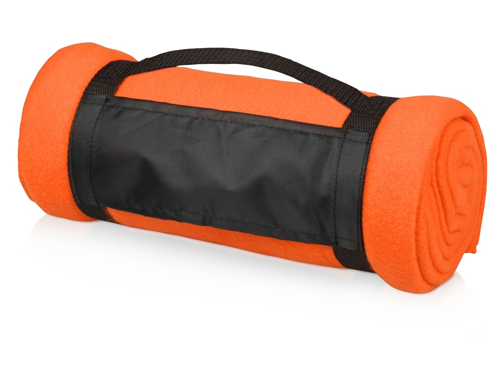 Подарочный набор Cozy с пледом и термокружкой, оранжевый-3