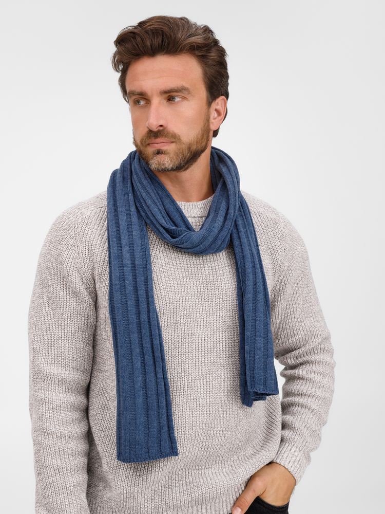 Шарф Metelitsa, синий меланж (джинс)-2