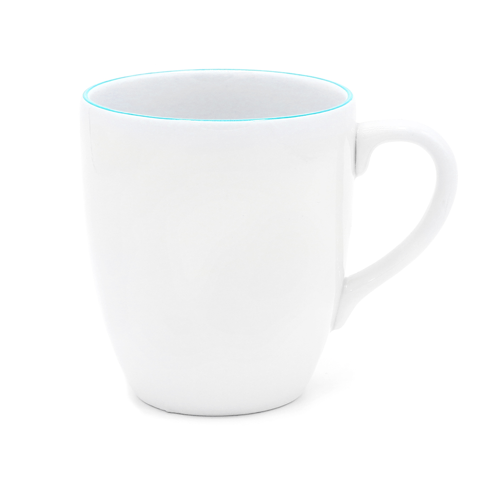 Кружка фарфоровая 300 см3 челси, Зелёный-1