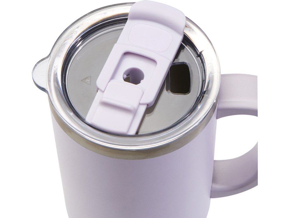 Sydney медная кружка с двойными стенками, сертифицированная согласно RCS, с вакуумной изоляцией и соломинкой, 1200 мл - Пурпурный-4