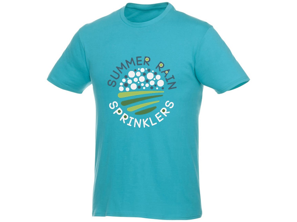 Мужская футболка Heros с коротким рукавом, аква-4