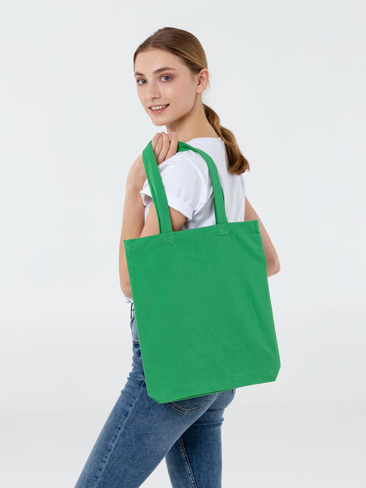 Холщовая сумка Avoska, зеленая-3