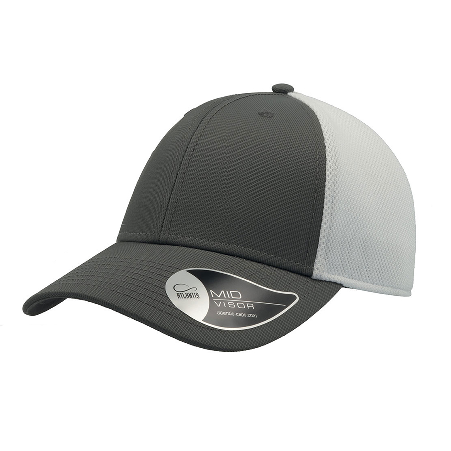 Бейсболка CAMPUS, 6 клиньев, застежка на липучке, серый-0