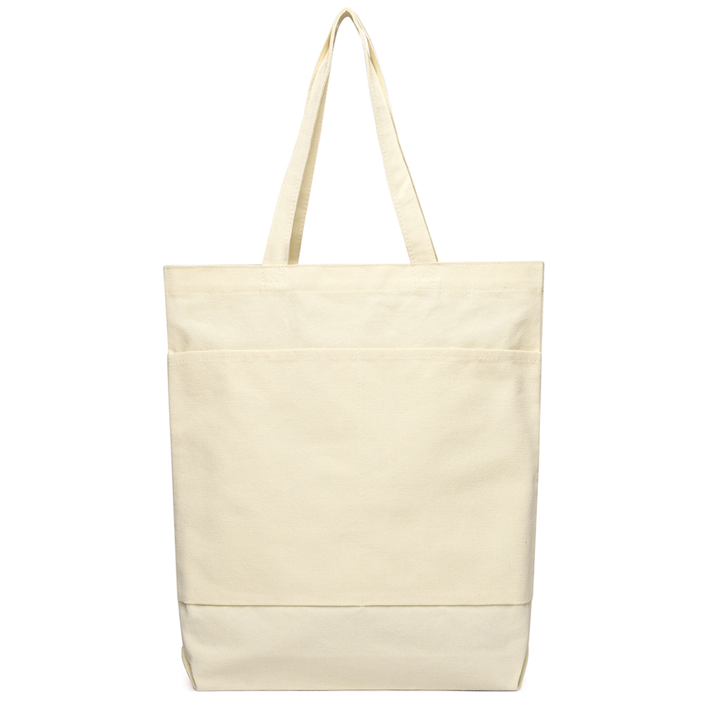 Сумка для покупок JETTA с карманами 325 г/м², Натуральный-3