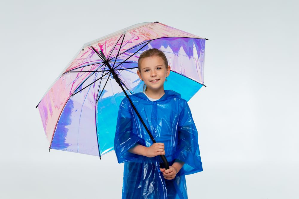 Дождевик-плащ детский BrightWay Kids, синий-4