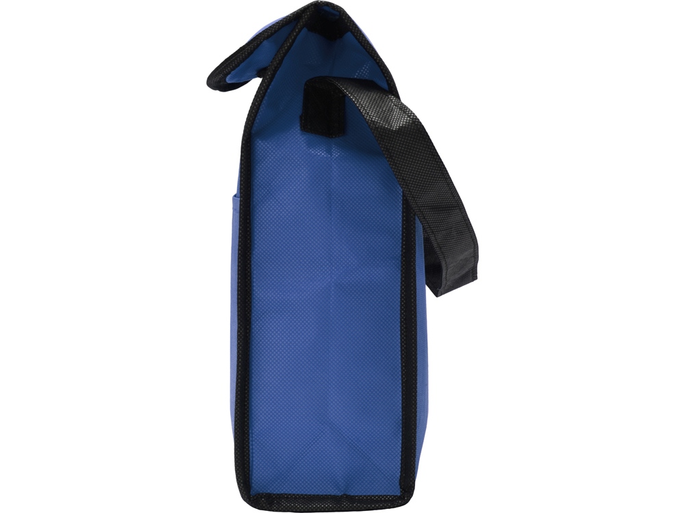 Сумка-холодильник Reviver на липучке из нетканого переработанного материала, синий-7