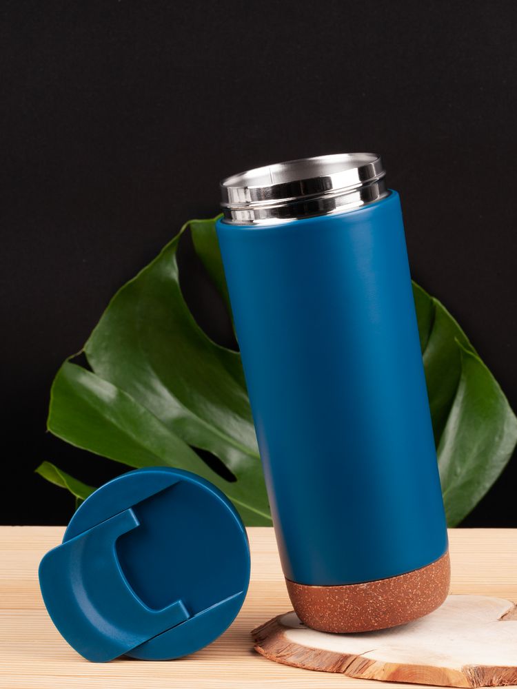 Термостакан Steady, синий-4