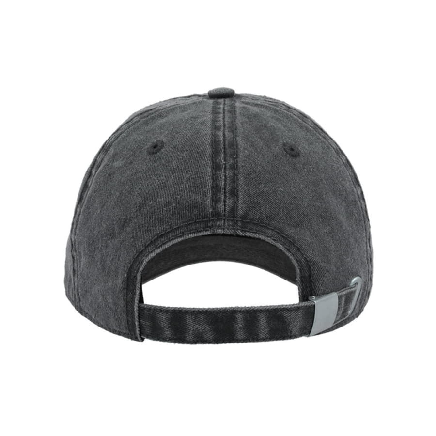 Бейсболка винтажная DIGG, 6 клиньев, металлическая застежка, черный-8