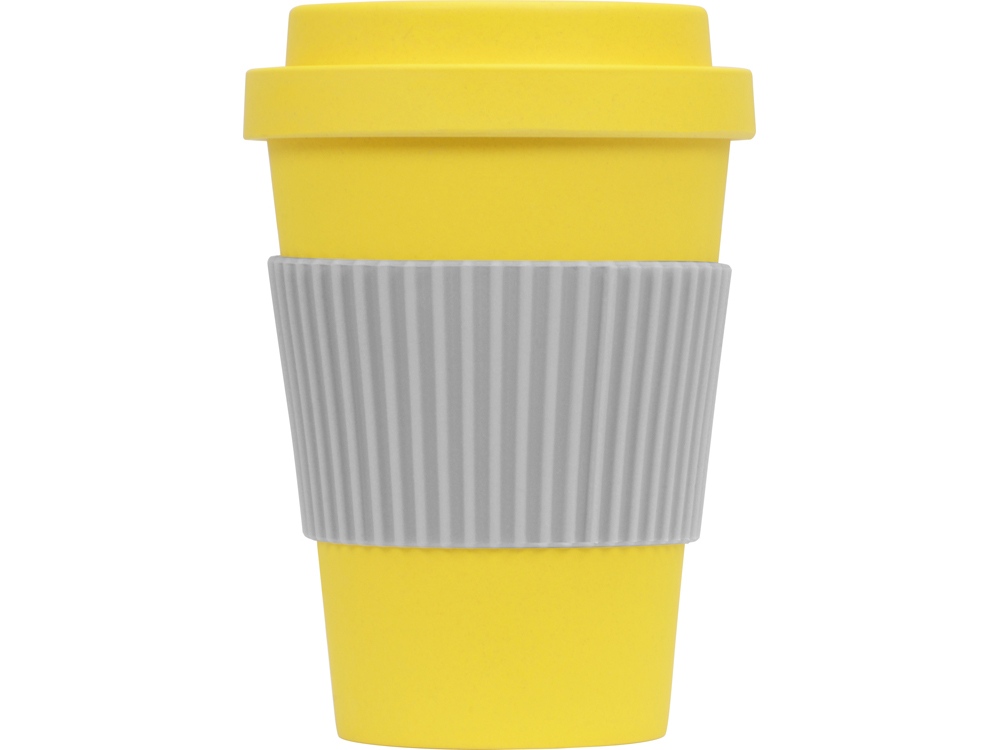 Термокружка Muffin из натуральных волокон, желтый-1