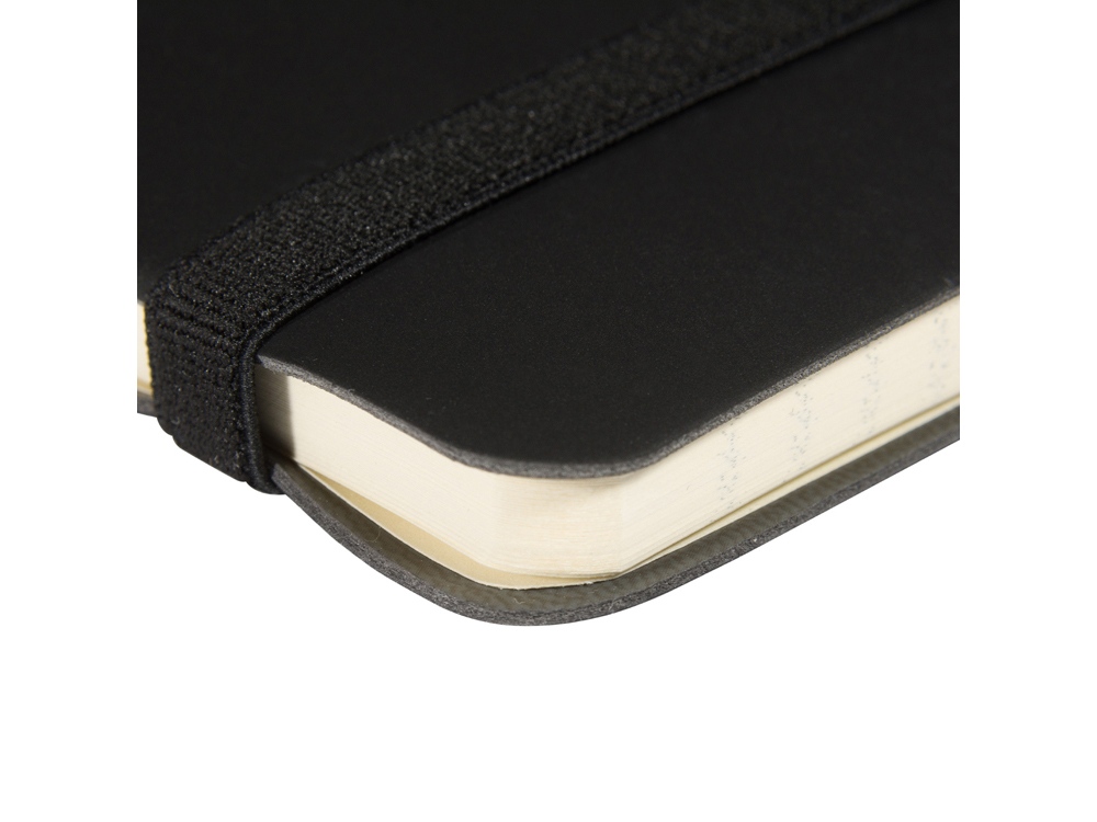 Блокнот А5  City Flex на резинке, черный-3