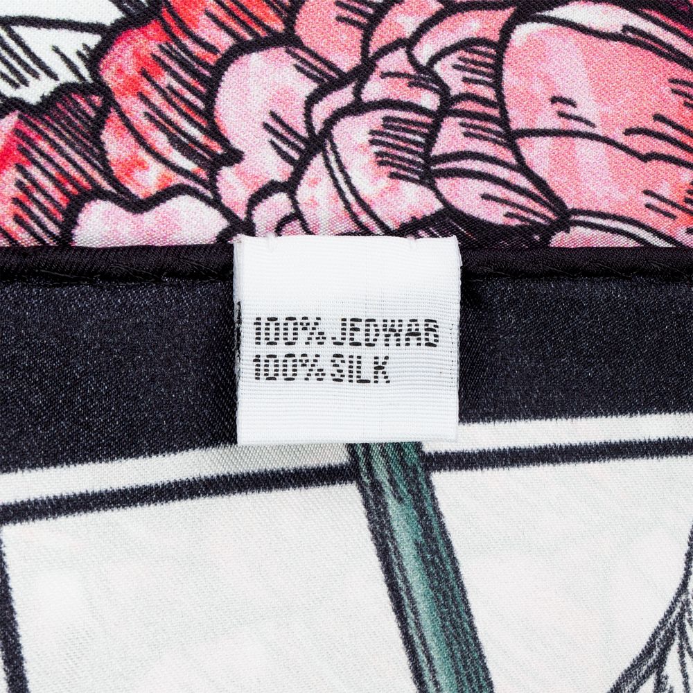 Платок шелковый Delicate, пионы-4