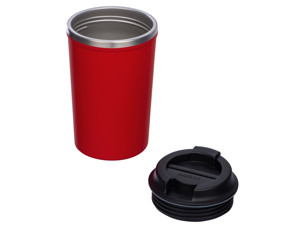 Герметичная термокружка на присоске Kick, 350 мл, красный-3