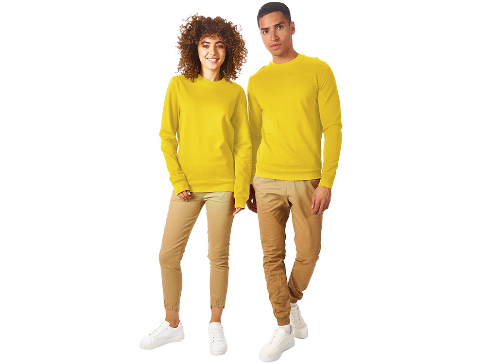 Свитшот Motion унисекс с начесом, жёлтый-5