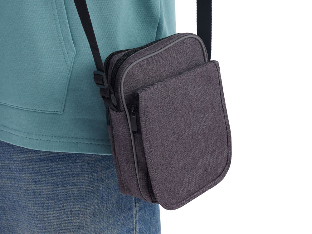 Сумка Camo со светоотражающим дизайном на плечо, серый-12