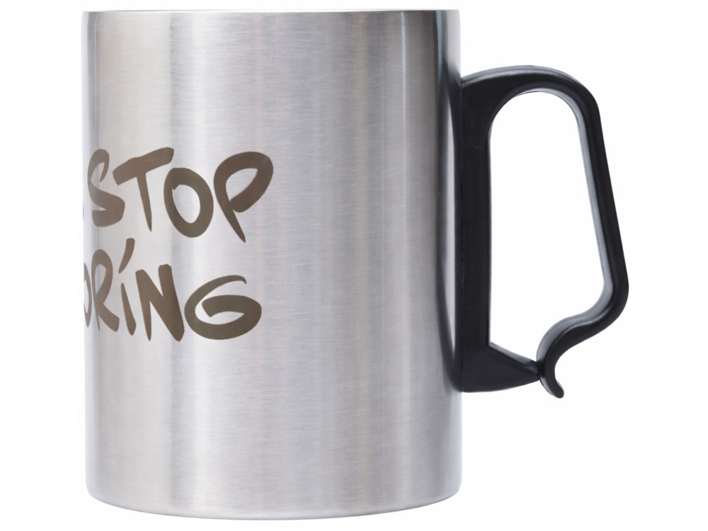 Стальная кружка с двойными стенками Climber Max, 450 мл, черный (гравировка)-1