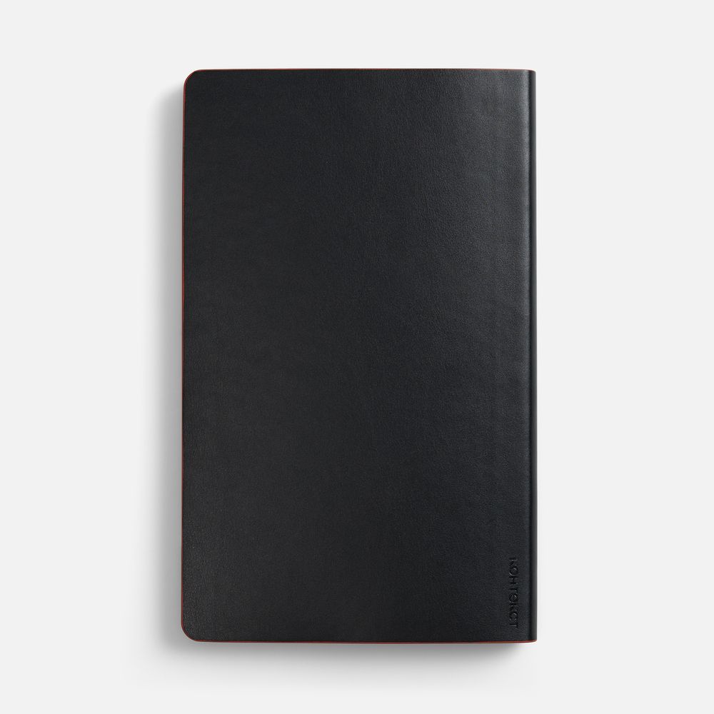 Ежедневник Trait, недатированный, черный с красным-2