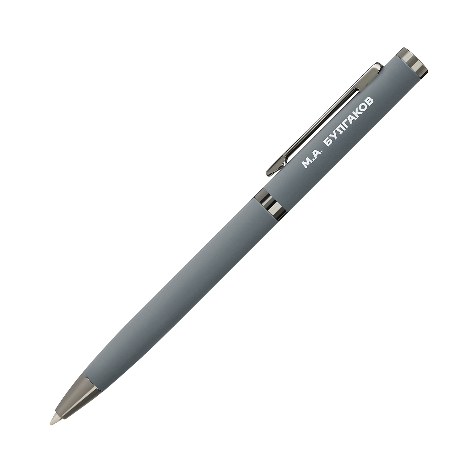 Шариковая ручка Нокс (Nox), серая-9