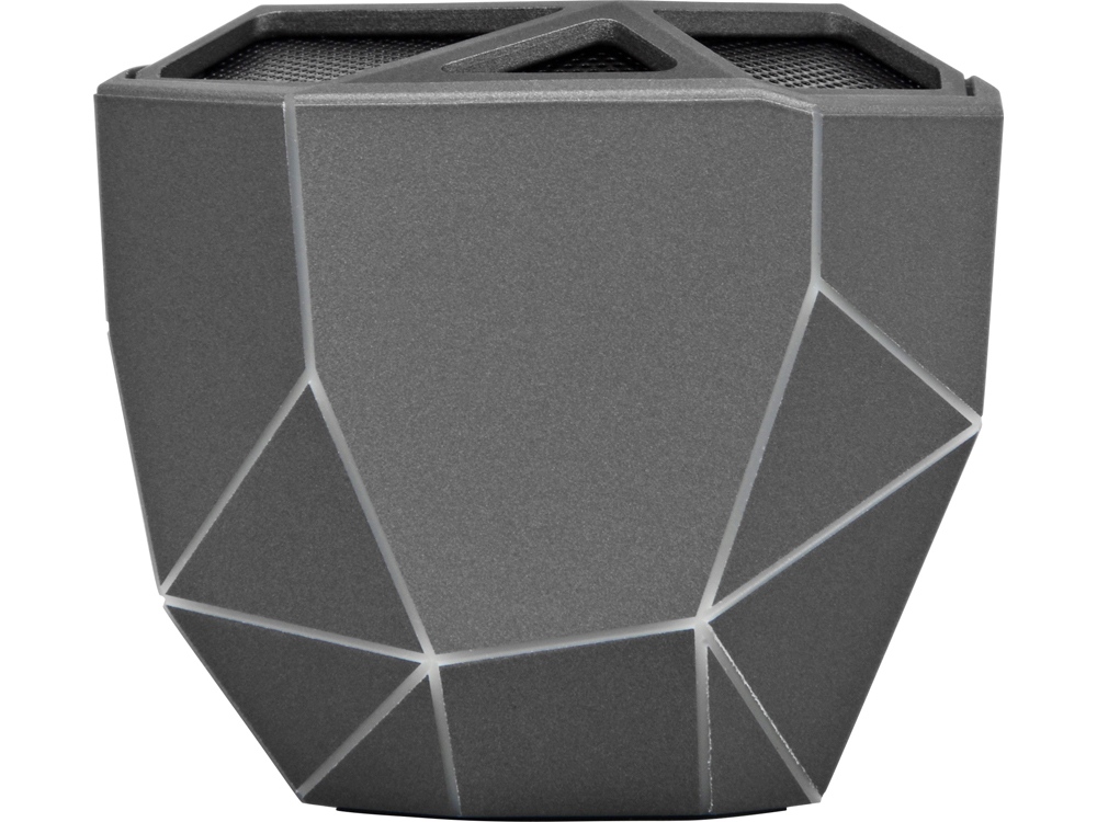 Портативная колонка Geo, мокрый асфальт + белая подсветка-2