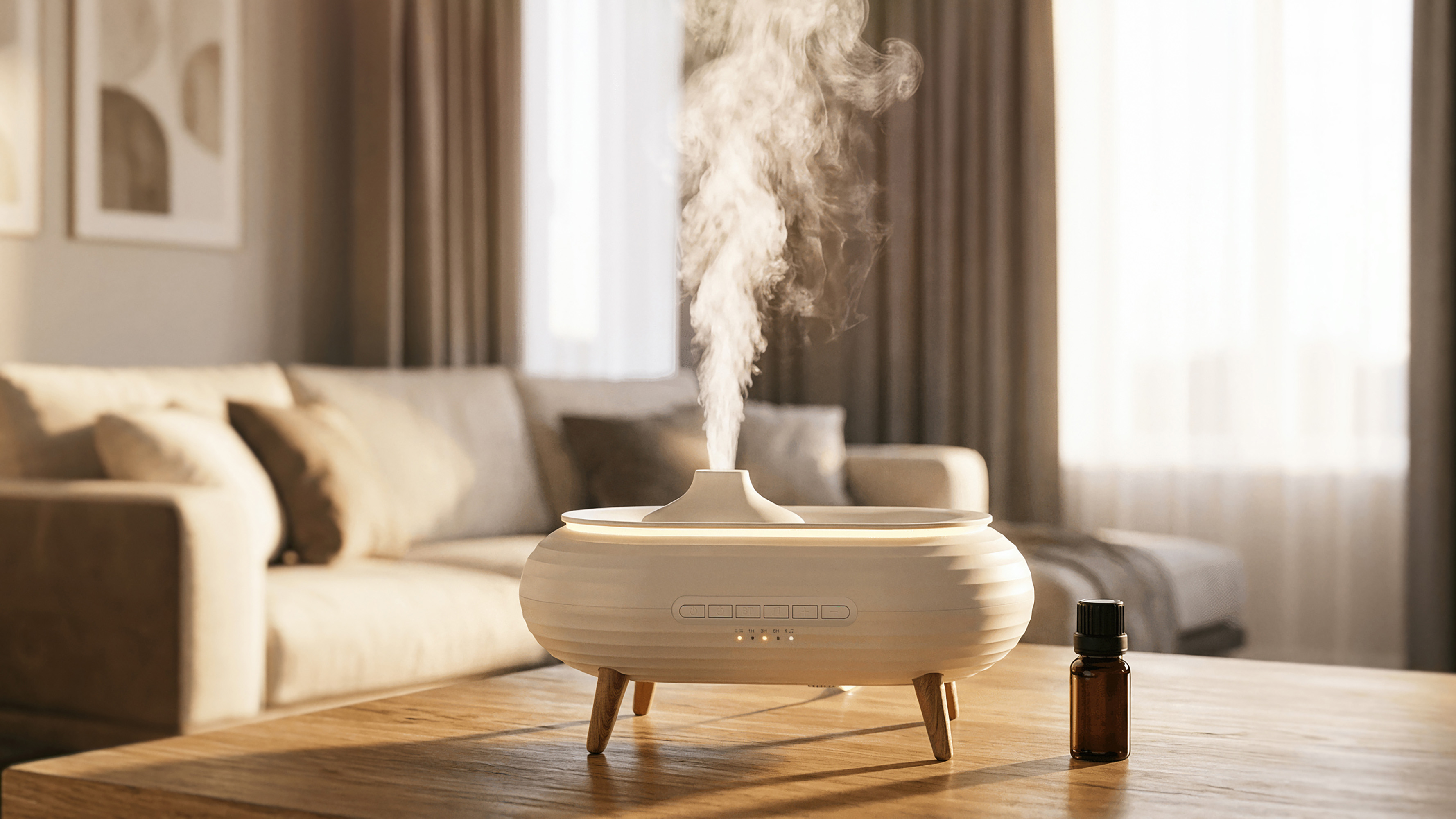 Увлажнитель воздуха "Smart Air" с bluetooth-колонкой, мелодиями и релаксирующими шумами, с подсветкой и ароматизатором-3