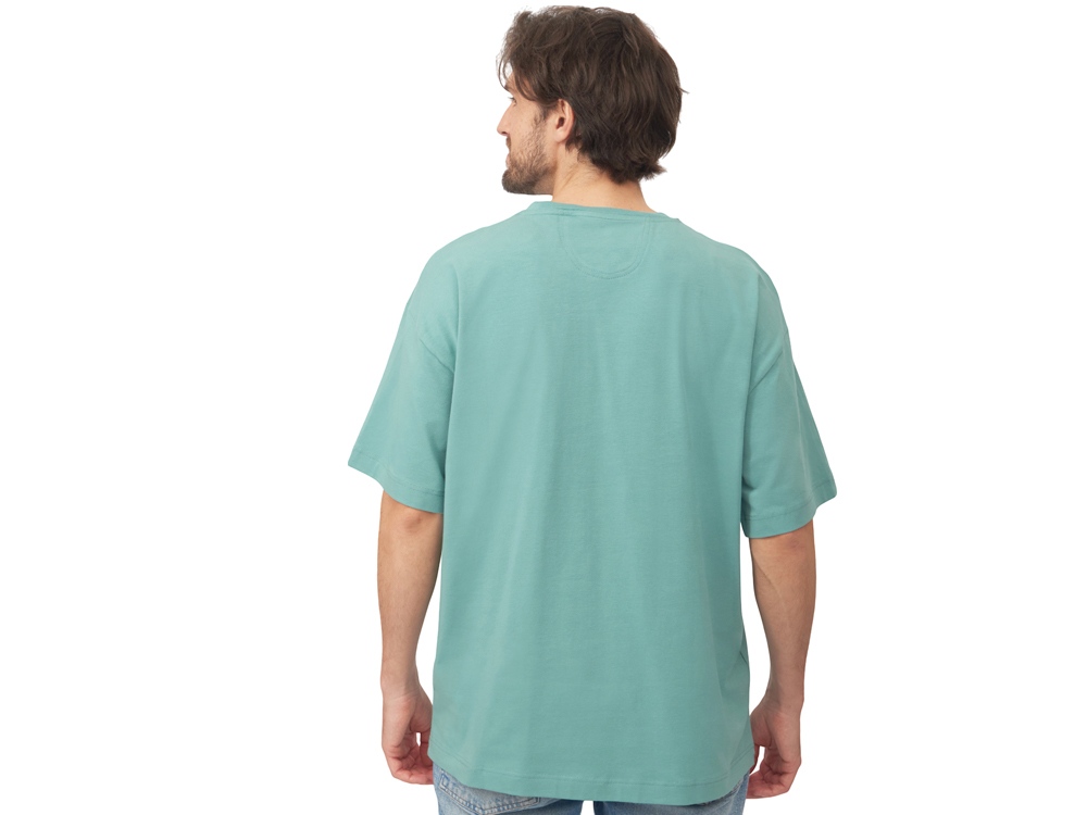 Футболка оверсайз Vienna унисекс , припылено-бирюзовый-4